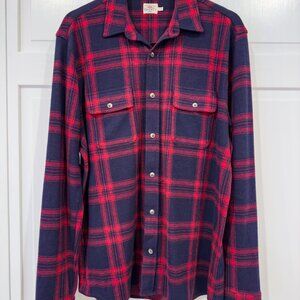 Faherty - Legend Sweater Shirt in Red & Blue Plaid
